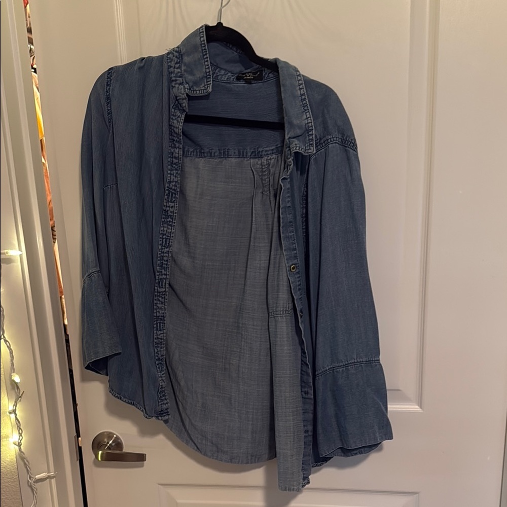 Casual Blue Denim Shirt